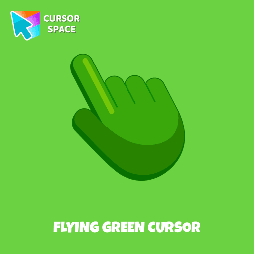 Flying Green cursor pointer cursor